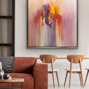 abstract painting in interior